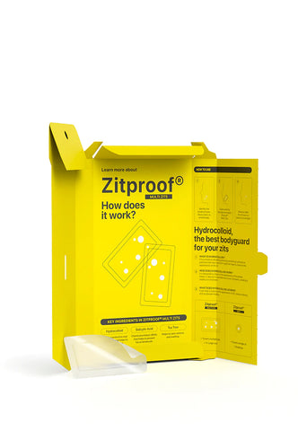 ZITPROOF® MULTIZITS XL hydrocolloid patches for cheeks, chin and forehead